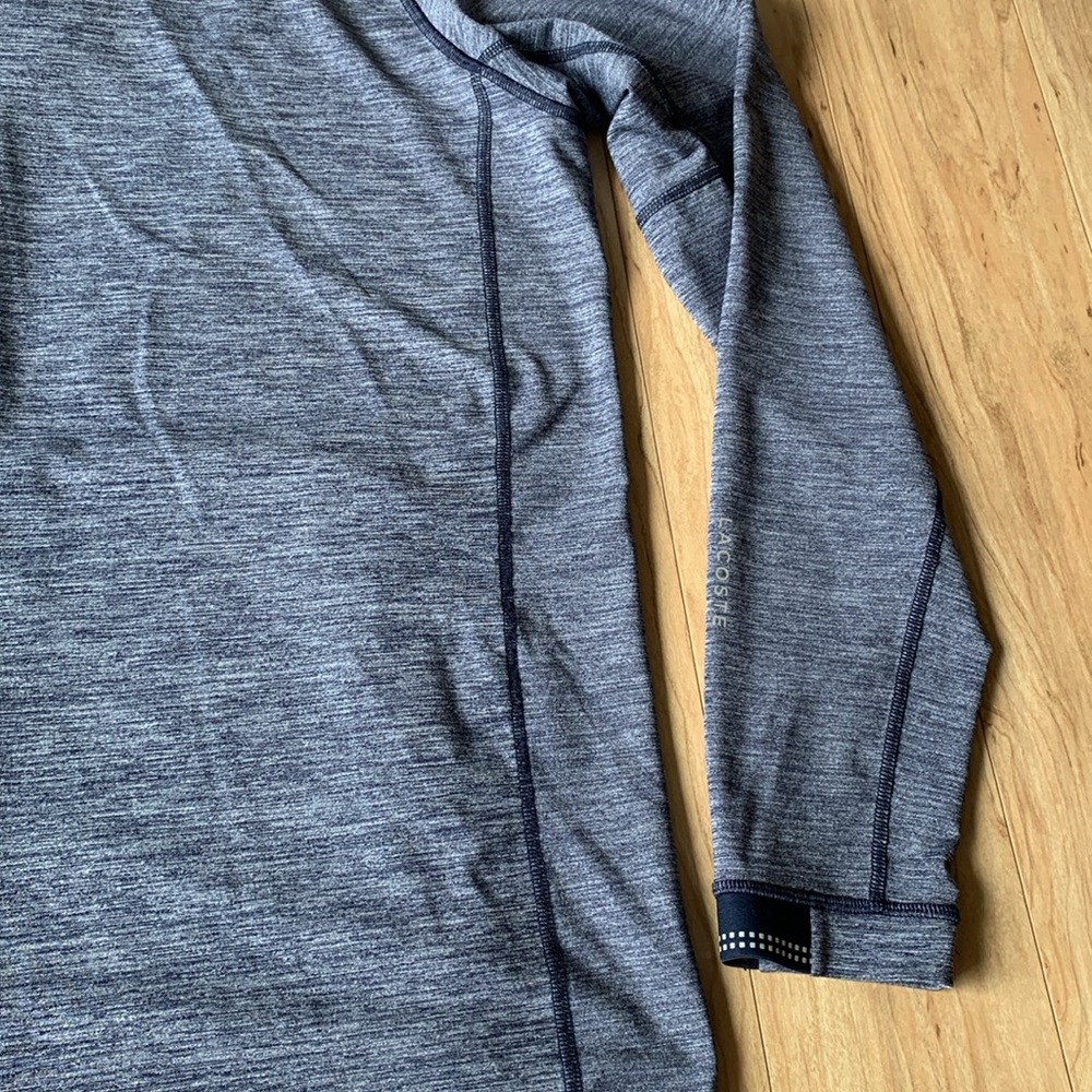Lacoste Sport Blue Lightweight Jacket with Mock Neck - Picture 4 of 16